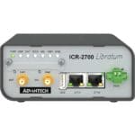 Vorderseite des ICR-2734P kompakter 4G LTE Industrie Router von Advantech