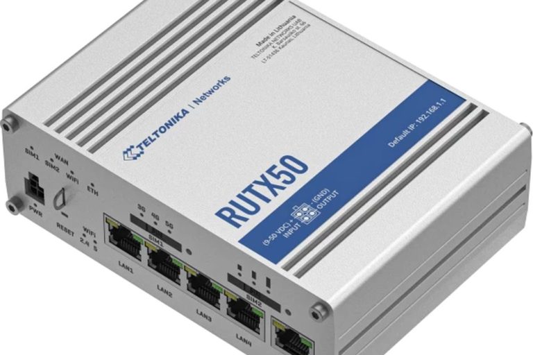 RUTX50 Dual-SIM 5G Industrie Router von Teltonika