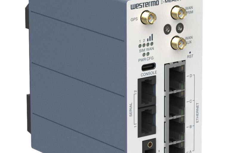 Merlin-4407-T4-S2-LV-PFN kompakter 450 MHz Industrie Router von Westermo