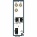 Vorderseite des kompakten Merlin-3103-T2G-QFR-G-DCi0936 LTE CAT 4 Router von Westermo